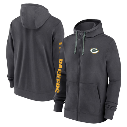 GB.Packers Salute To Service Club Pullover Hoodie Gray Player Jersey Stitched American Football Jerseys