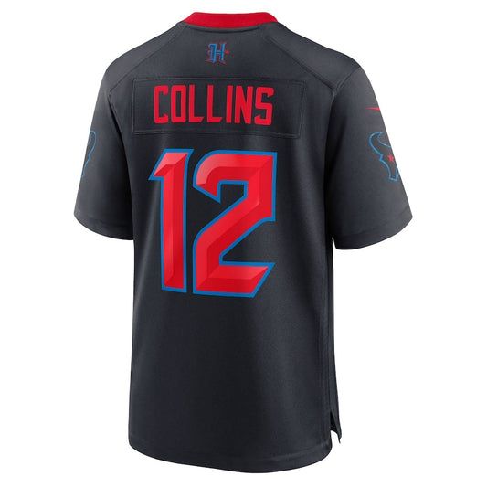 H.Texans #12 Nico Collins Player Navy Game American Football Jerseys