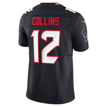 H.Texans #12 Nico Collins Player Navy Vapor F.U.S.E. Limited American Football Jerseys