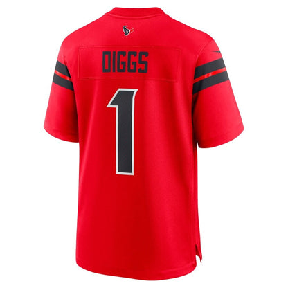 H.Texans #1 Stefon Diggs Player Red Game American Football Jerseys