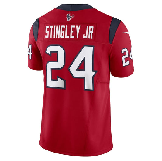 H.Texans #24 Derek Stingley Jr. Player Red Vapor F.U.S.E. Limited American Football Jerseys