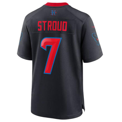 H.Texans #7 C.J. Stroud Player Navy Game Jersey Stitched Football Jerseys