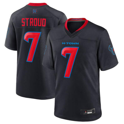 H.Texans #7 C.J. Stroud Player Navy Game Jersey Stitched Football Jerseys