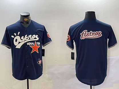 H.Astros Blank Player Navy Cactus Jack Vapor Premier Stitched Baseball Jerseys