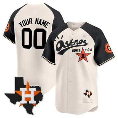 Custom H.Astros Cactus Jack Style Vapor Premier Limited Jersey –All Stitched Baseball Jerseys