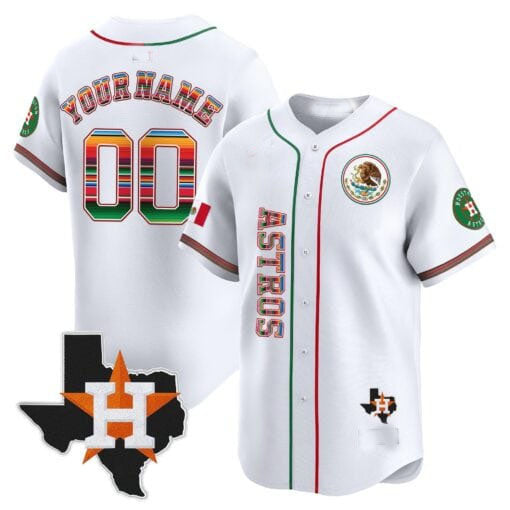 Custom H.Astros Mexico Vapor Premier Limited V4 – All Stitched Baseball Jerseys