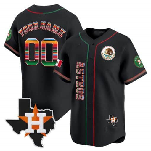 Custom H.Astros Mexico Vapor Premier Limited V4 – All Stitched Baseball Jerseys