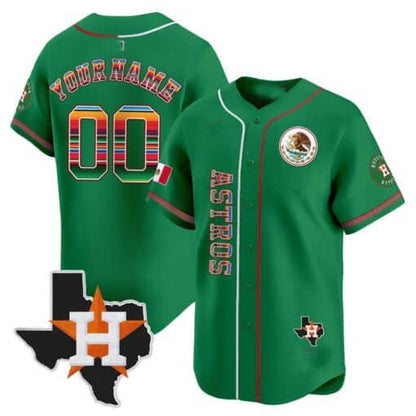 Custom H.Astros Mexico Vapor Premier Limited V4 – All Stitched Baseball Jerseys