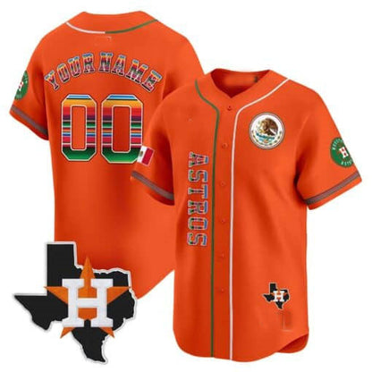 Custom H.Astros Mexico Vapor Premier Limited V4 – All Stitched Baseball Jerseys