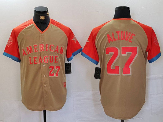 H.Astros #27 Jose Altuve Player Game Jersey All Star Limited Stitched Baseball Jerseys