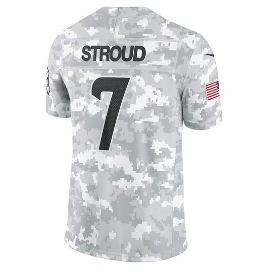 H.Texans #7 C.J. Stroud Player Arctic Camo Salute to Service Limited Stitched American Football Jerseys