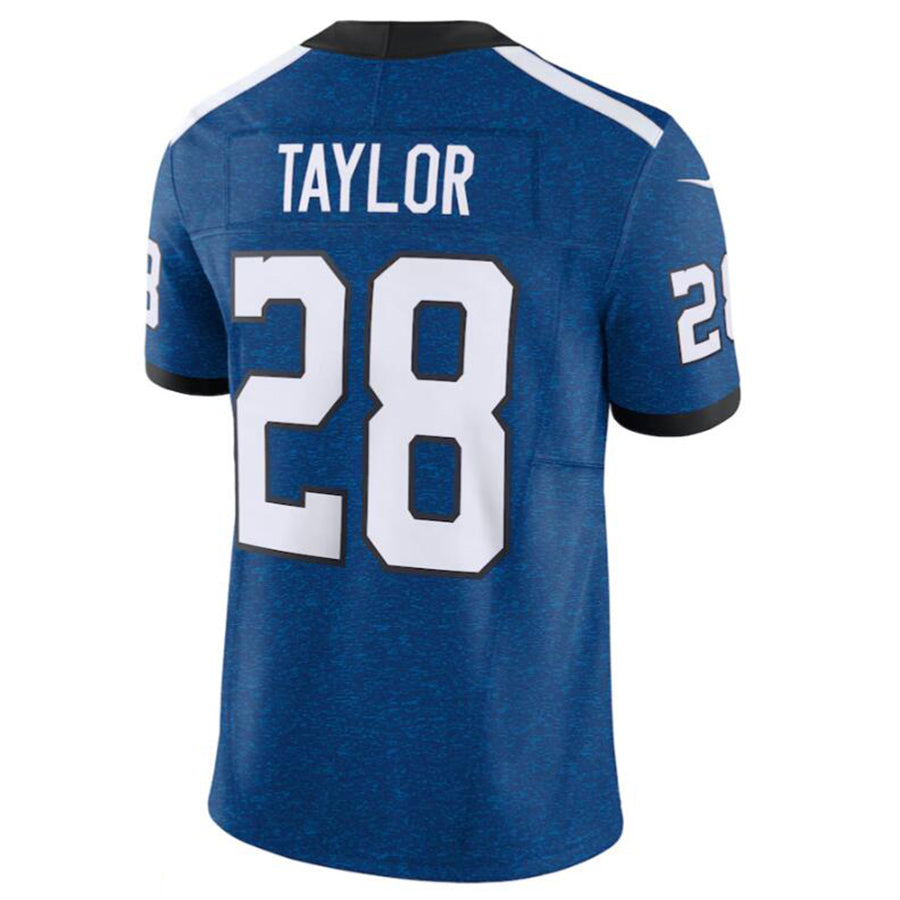 #28 Jonathan Taylor Player IN.Colts Vapor F.U.S.E. Limited Football Jerseys -Blue