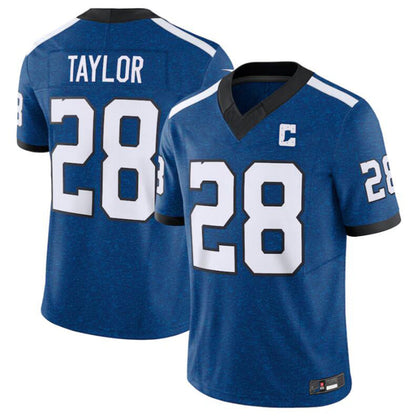 #28 Jonathan Taylor Player IN.Colts Vapor F.U.S.E. Limited Football Jerseys -Blue