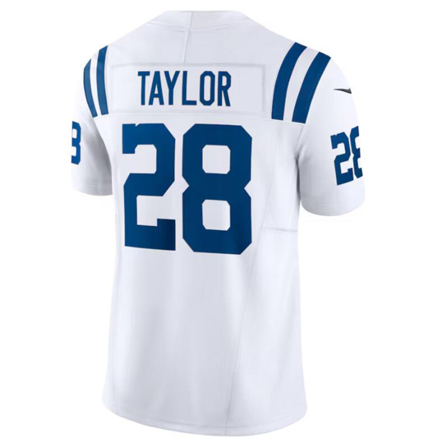 #28 Jonathan Taylor Player IN.Colts Vapor F.U.S.E. Limited Football Jerseys -White