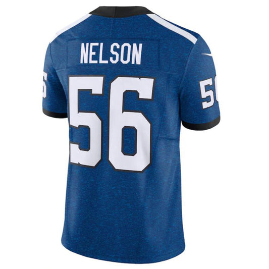 #56 Quenton Nelson Player IN.Colts Blue Vapor F.U.S.E. Limited Football Jerseys