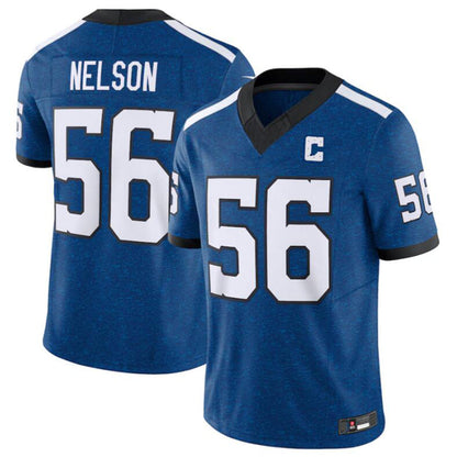 #56 Quenton Nelson Player IN.Colts Blue Vapor F.U.S.E. Limited Football Jerseys