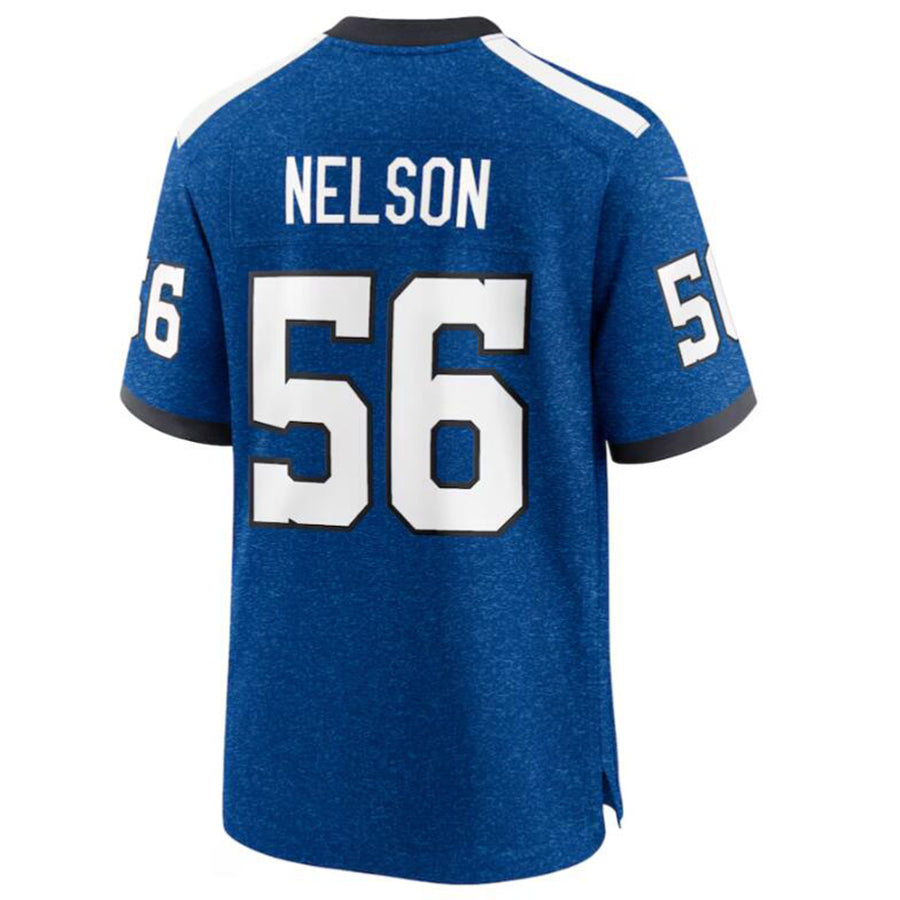 #56 Quenton Nelson Player IN.Colts Royal Alternate Game Football Jerseys