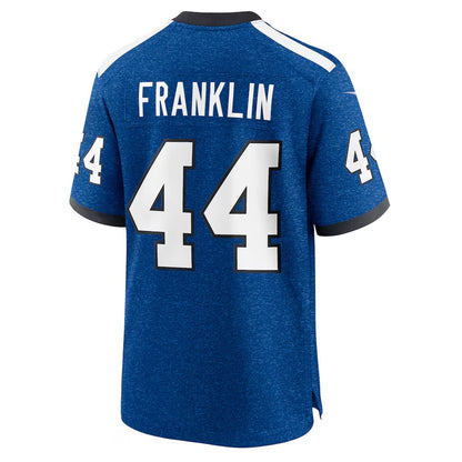 IN.Colts #44 Zaire Franklin Player Royal Game Stitched American Football Jerseys