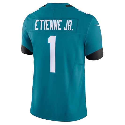 J.Jaguars #1 Travis Etienne Player Teal Vapor F.U.S.E. Limited Stitched American Football Jerseys