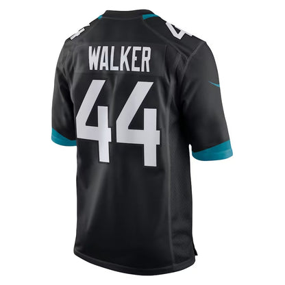 #44 Travon Walker Player J.Jaguars Black Game Football Jerseys