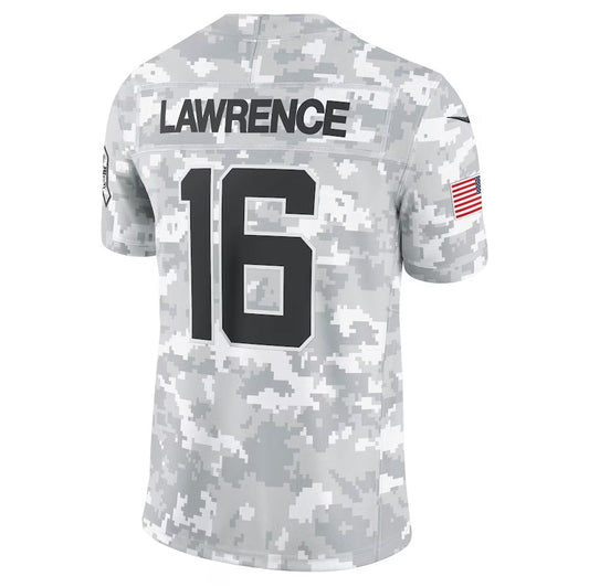 J.Jaguars #16 Trevor Lawrence Player Arctic Camo Salute to Service Limited Stitched American Football Jerseys