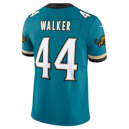 J.Jaguars #44 Travon Walker Prowler Throwback Vapor F.U.S.E. Limited Jersey - Teal Player Football Jerseys