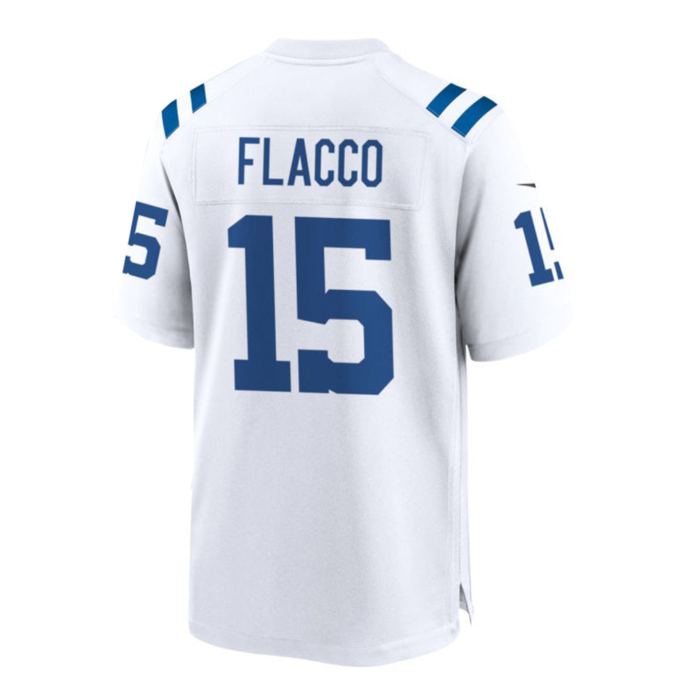 IN.Colts #15 Joe Flacco Player Game Jersey - White Stitched American Football Jerseys