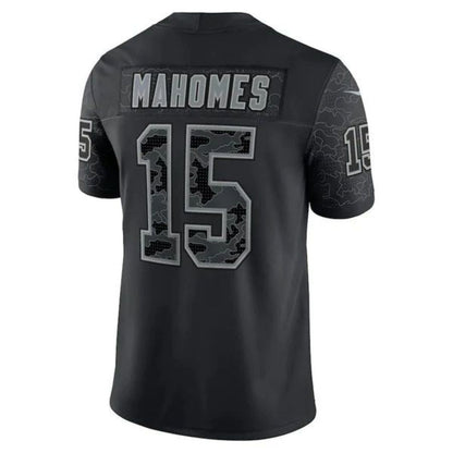 #15 Patrick Mahomes Player KC.Chiefs Black RFLCTV Limited Football Jerseys