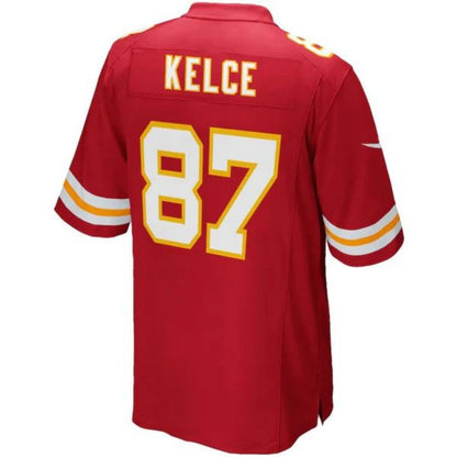 #87 Travis Kelce Player KC.Chiefs Red Game Football Jerseys