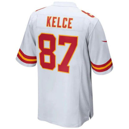 #87 Travis Kelce Player KC.Chiefs White Game Football Jerseys