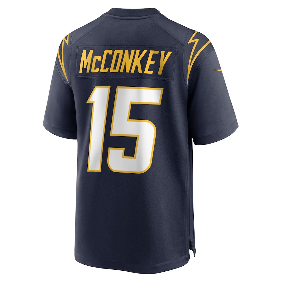 LA.Chargers #15 Ladd McConkey Player Navy Game Stitched American Football Jerseys