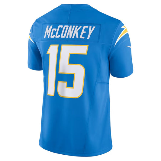 LA.Chargers #15 Ladd McConkey Player Powder Blue Team Vapor F.U.S.E. Limited Stitched American Football Jerseys