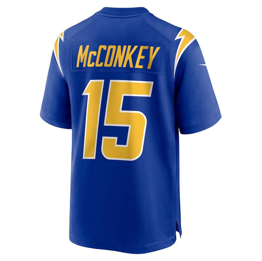 LA.Chargers #15 Ladd McConkey Player Royal Game Stitched American Football Jerseys