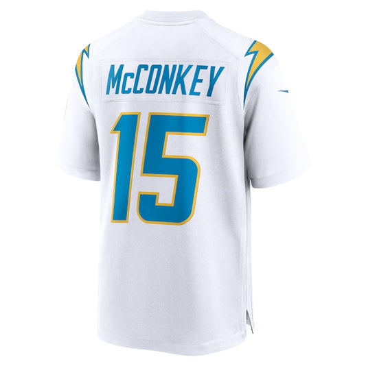 LA.Chargers #15 Ladd McConkey Player White Game Stitched American Football Jerseys