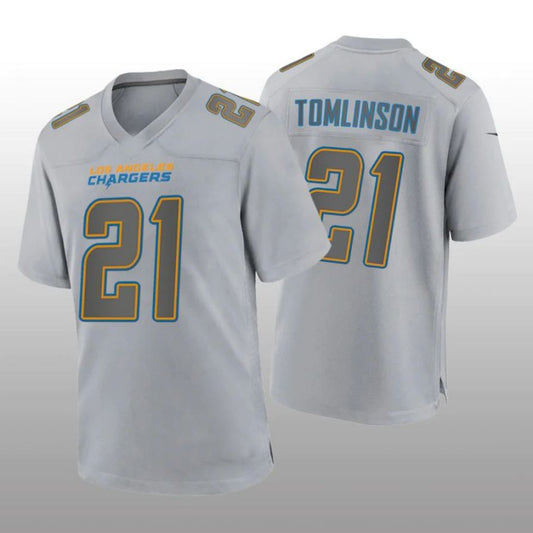 #21 LaDainian Tomlinson Player LA.Chargers Gray Game Football Jerseys