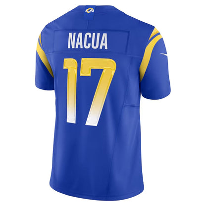 LA.Rams #17 Puka Nacua Player Royal Vapor F.U.S.E. Limited Stitched American Football Jerseys