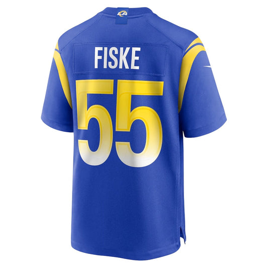 LA.Rams #55 Braden Fiske Player Royal Game Stitched American Football Jerseys