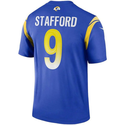 #9 Matthew Stafford Player LA.Rams Royal Legend Football Jerseys