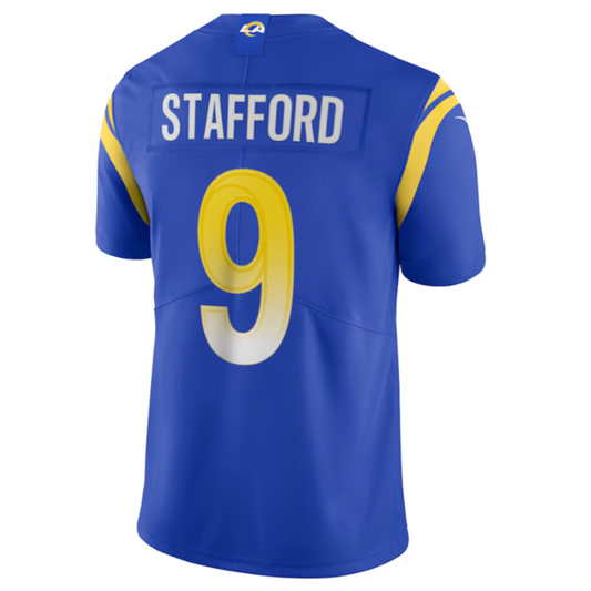 #9 Matthew Stafford Player LA.Rams Royal Vapor Limited American Stitched Football Jerseys