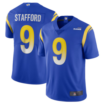 #9 Matthew Stafford Player LA.Rams Royal Vapor Limited American Stitched Football Jerseys