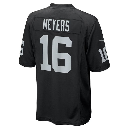 LV.Raiders #16 Jakobi Meyers Black Game Player Stitched American Football Jerseys