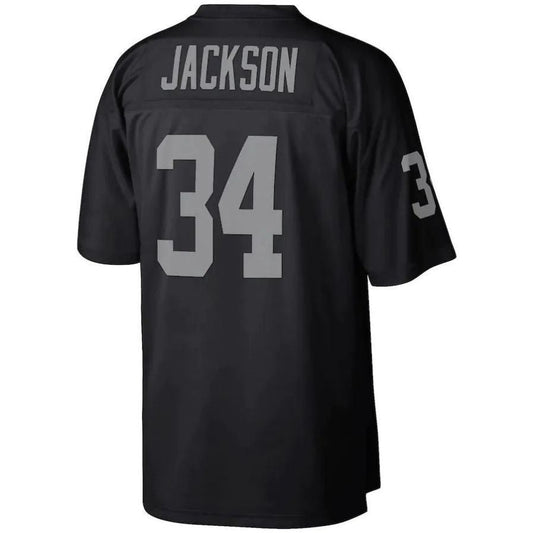 #34 Bo Jackson Player LV.Raiders Black Legacy Football Jerseys