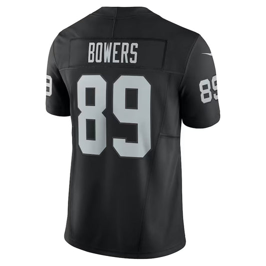 LV.Raiders #89 Brock Bowers Player Black Vapor F.U.S.E. Limited American Football Jerseys