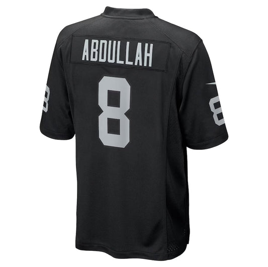 LV.Raiders #8 Ameer Abdullah Player Black Game Stitched American Football Jerseys