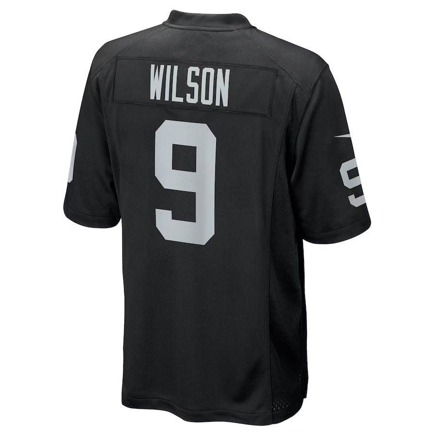 LV.Raiders #9 Tyree Wilson Player Black Game Stitched American Football Jerseys