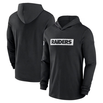 LV.Raiders Salute To Service Club Pullover Hoodie Black Player Jersey Stitched American Football Jerseys