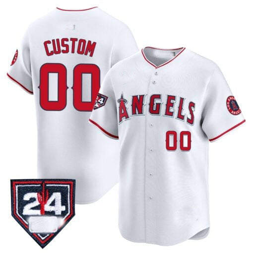 Custom LA.Angels Spring Training Patch Vapor Premier Limited Jersey– All Stitched Baseball Jerseys