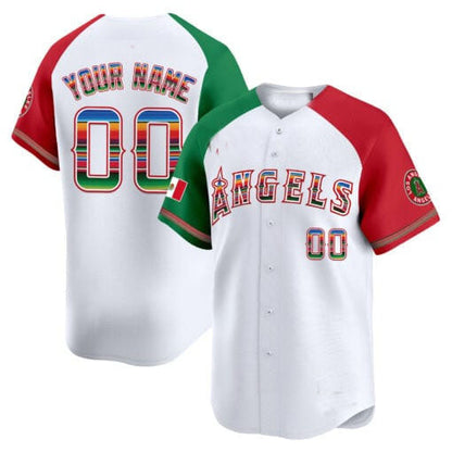 Custom LA.Angels Mexico Vapor Premier Limited White Jersey– All Stitched Baseball Jerseys