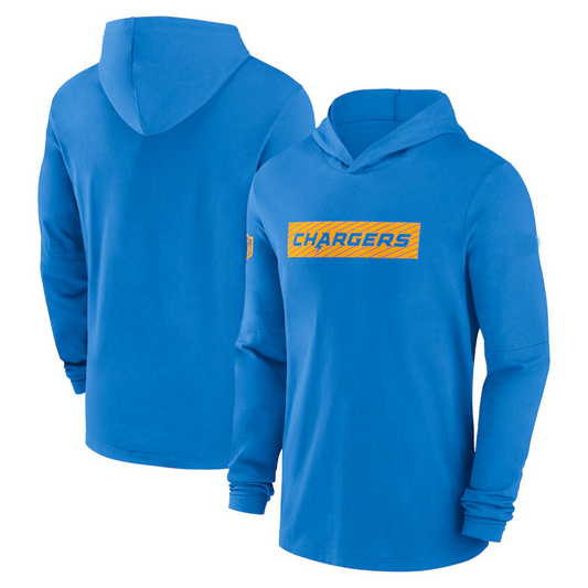 LA.Chargers Salute To Service Club Pullover Hoodie Blue Player Jersey Stitched American Football Jerseys