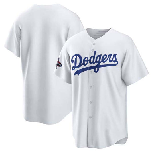 LA.Dodgers Blank Player White World Series Champions Home Stitched Baseball Jerseys